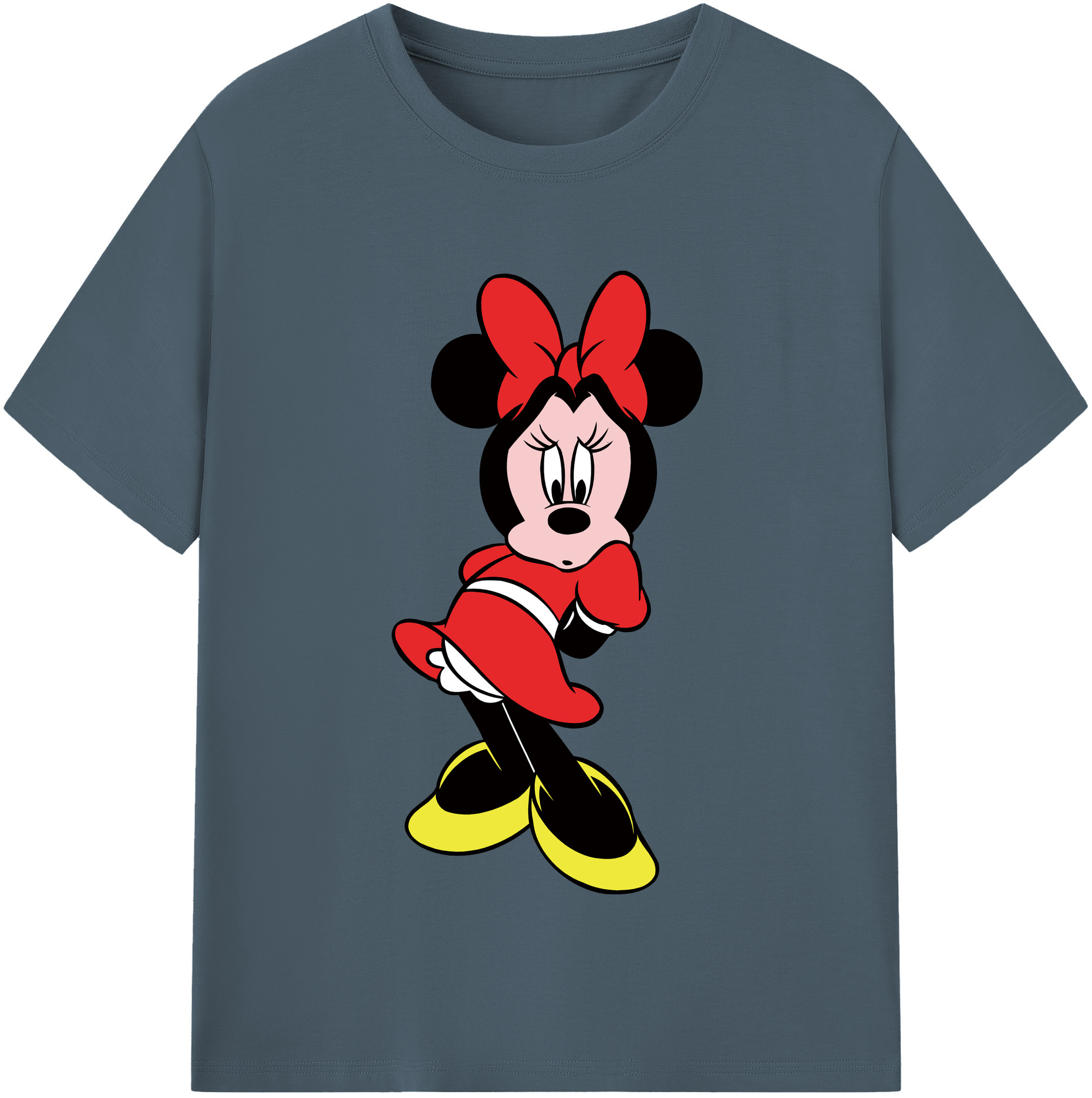 （画像用） ミッキーマウス Mickey Mouse 綿100％半袖Tシャツ（フロントプリント）